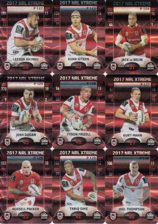 2017 NRL Xtreme Parallel Team Set - St George Dragons