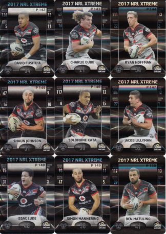 2017 NRL Xtreme Parallel Team Set - Warriors