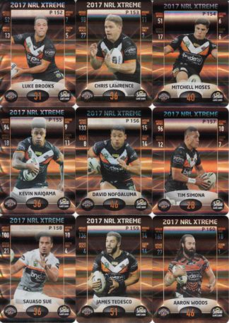 2017 NRL Xtreme Parallel Team Set - Wests Tigers