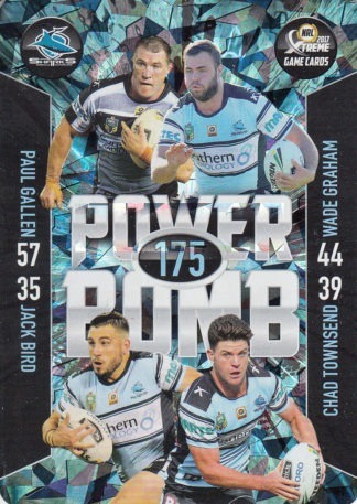 2017 NRL Xtreme Power Bomb Team - PB04 Cronulla Sharks