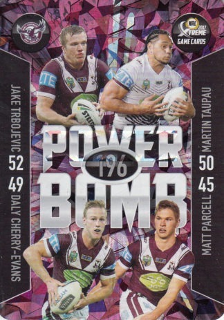 2017 NRL Xtreme Power Bomb Team - PB06 Manly Sea Eagles