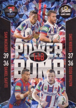 2017 NRL Xtreme Power Bomb Team - PB08 Newcastle Knights
