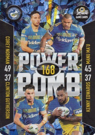 2017 NRL Xtreme Power Bomb Team - PB10 Parramatta Eels