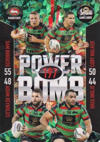 2017 NRL Xtreme Power Bomb Team - PB12 South Sydney Rabbitohs