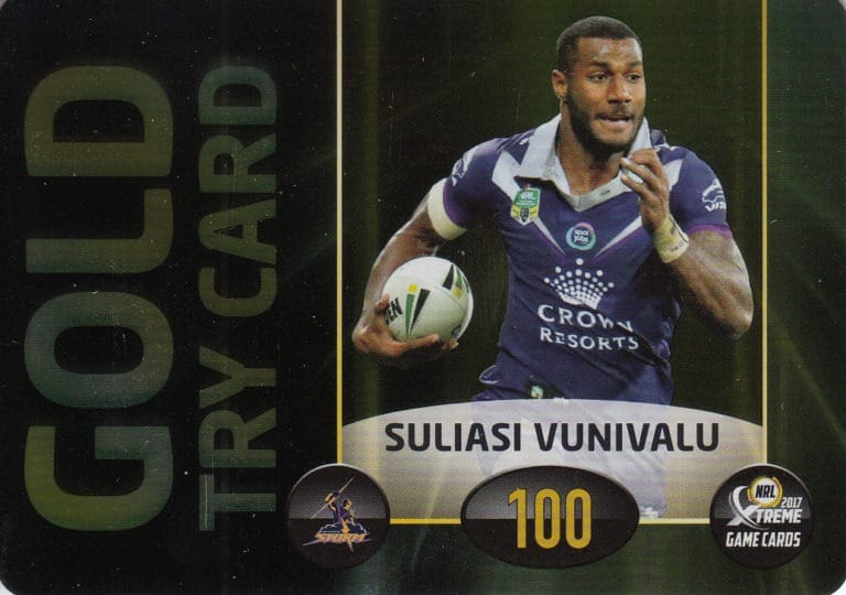 2017 NRL Xtreme Power Cards - PC01 Suliasi Vunivalu Melbourne Storm