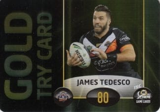 2017 NRL Xtreme Power Cards - PC09 James Tedesco Wests Tigers