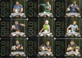 2017 NRL Xtreme Power Cards - Full Set 13 Cards