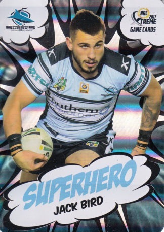 2017 NRL Xtreme Superhero - SH08 Jack Bird Cronulla Sharks