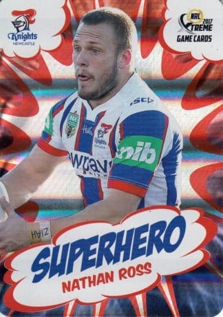 2017 NRL Xtreme Superhero - SH15 Nathan Ross Newcastle Knights
