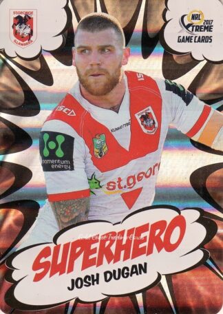 2017 NRL Xtreme Superhero - SH265 Josh Dugan St George Dragons