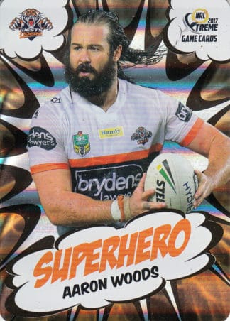 2017 NRL Xtreme Superhero - SH31 Aaron Woods Wests Tigers