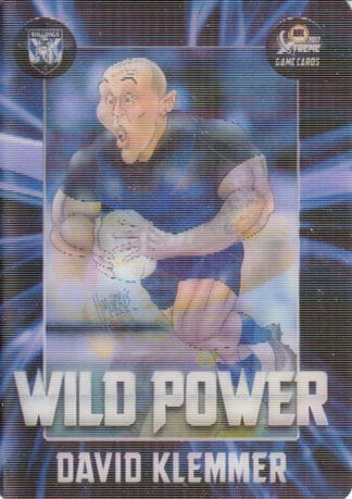 2017 NRL Xtreme Wild Power - WP03 David Klemmer Canterbury Bulldogs