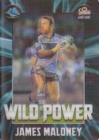 2017 NRL Xtreme Wild Power - WP04 James Maloney Cronulla Sharks