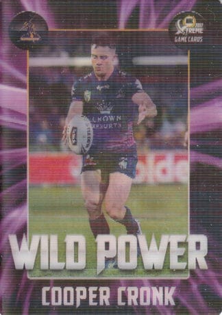 2017 NRL Xtreme Wild Power - WP07 Cooper Cronk Melbourne Storm