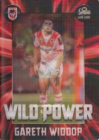 2017 NRL Xtreme Wild Power - WP13 Gareth Widdop St George Dragons
