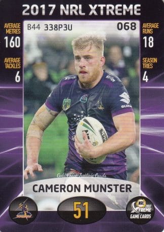 2017 NRL Xtreme Common Card - Base 068 Cameron Munster Melbourne Storm