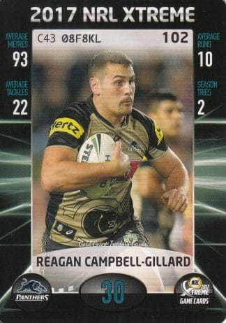 2017 NRL Xtreme Common Card - Base 102 Reagan Campbell-Gillard Penrith Panthers