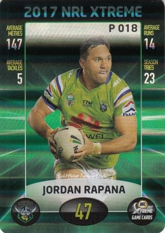 2017 NRL Xtreme Parallels - P018 Jordan Rapana Canberra Raiders