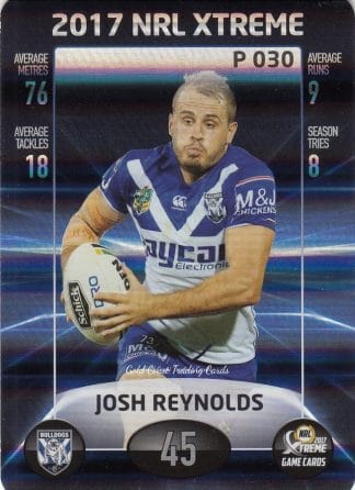 2017 NRL Xtreme Parallels - P030 Josh Reynolds Canterbury Bulldogs