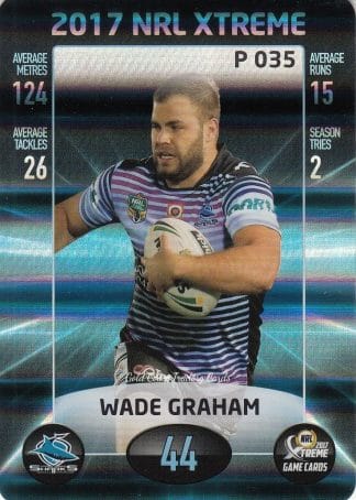 2017 NRL Xtreme Parallels - P035 Wade Graham Cronulla Sharks