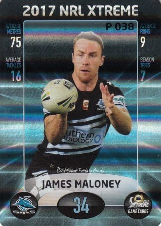2017 NRL Xtreme Parallels - P038 James Maloney Cronulla Sharks