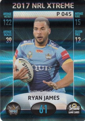2017 NRL Xtreme Parallels - P045 Ryan James Gold Coast Titans