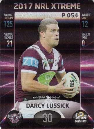 2017 NRL Xtreme Parallels - P054 Darcy Lussick Manly Sea Eagles