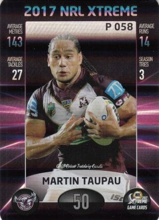 2017 NRL Xtreme Parallels - P058 Martin Taupau Manly Sea Eagles