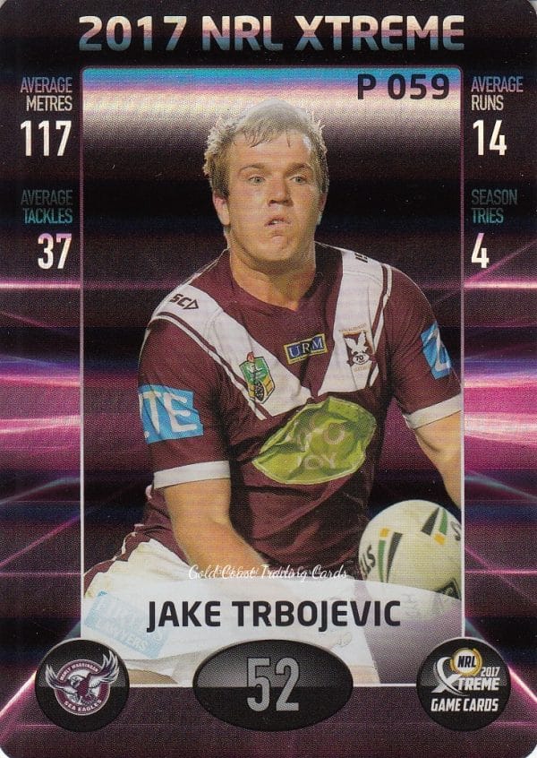 2017 NRL Xtreme Parallels - P059 Jake Trbojevic Manly Sea Eagles