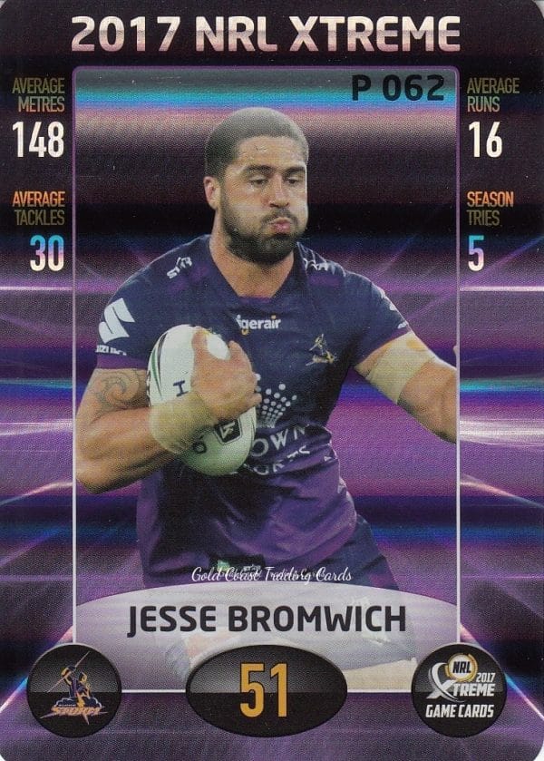 2017 NRL Xtreme Parallels - P062 Jesse Bromwich Melbourne Storm