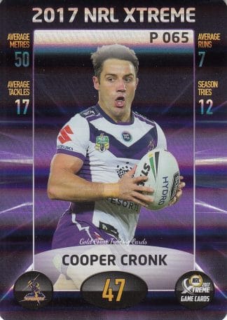 2017 NRL Xtreme Parallels - P065 Cooper Cronk Melbourne Storm