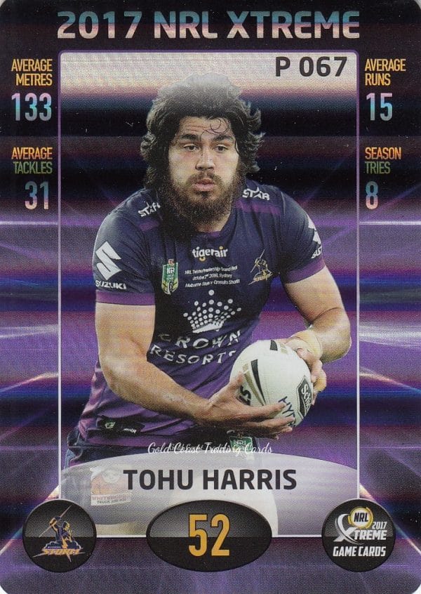 2017 NRL Xtreme Parallels - P067 Tohu Harris Melbourne Storm