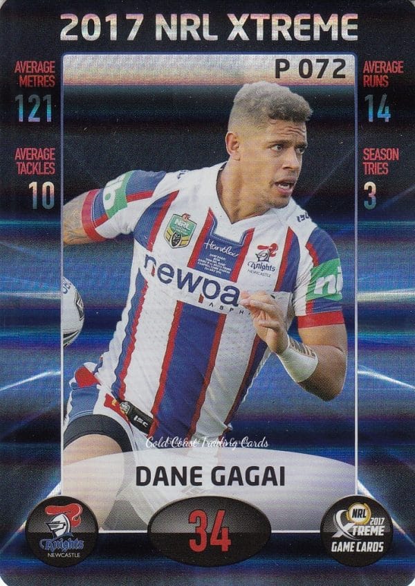 2017 NRL Xtreme Parallels - P072 Dane Gagai Newcastle Knights