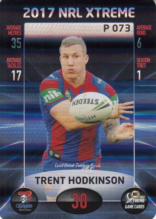 2017 NRL Xtreme Parallels - P073 Trent Hodkinson Newcastle Knights