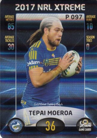 2017 NRL Xtreme Parallels - P097 Tepai Moeroa Parramatta Eels