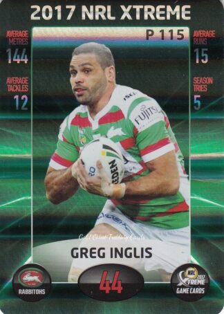 2017 NRL Xtreme Parallels - P115 Greg Inglis South Sydney Rabbitohs