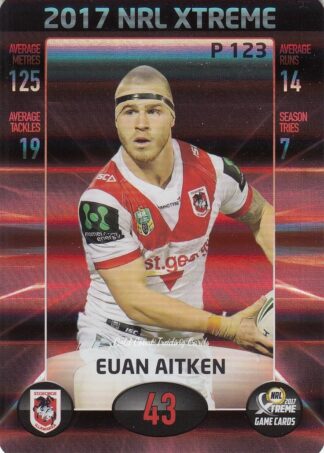 2017 NRL Xtreme Parallels - P123 Euan Aitken St George Dragons