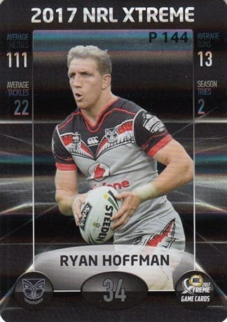 2017 NRL Xtreme Parallels - P144 Ryan Hoffman Warriors