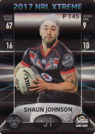 2017 NRL Xtreme Parallels - P145 Shaun Johnson Warriors