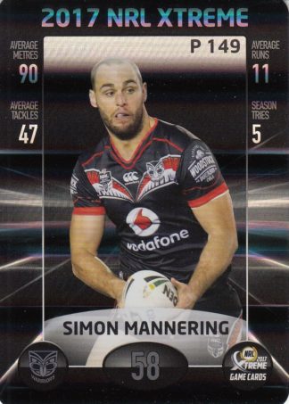 2017 NRL Xtreme Parallels - P149 Simon Mannering Warriors