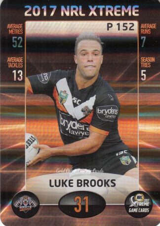 2017 NRL Xtreme Parallels - P152 Luke Brooks Wests Tigers