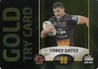 2017 NRL Xtreme Power Cards - PC06 Corey Oates Brisbane Broncos
