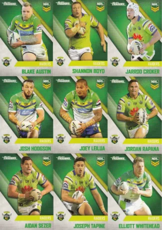 2017 NRL Traders Base Team Set - Canberra Raiders