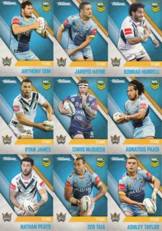 2017 NRL Traders Base Team Set - Gold Coast Titans