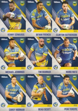 2017 NRL Traders Base Team Set - Parramatta Eels
