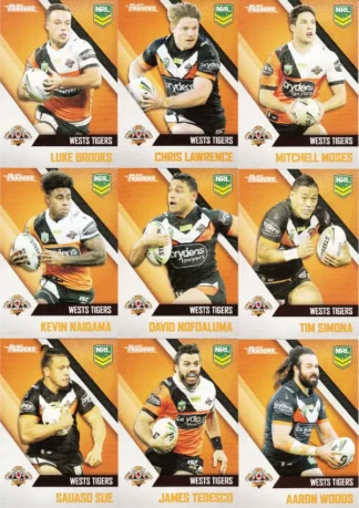 2017 NRL Traders Base Team Set - Wests Tigers