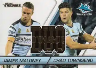 2017 NRL Traders Dynamic Duo - DD3 James Maloney & Chad Townsend Cronulla Sharks