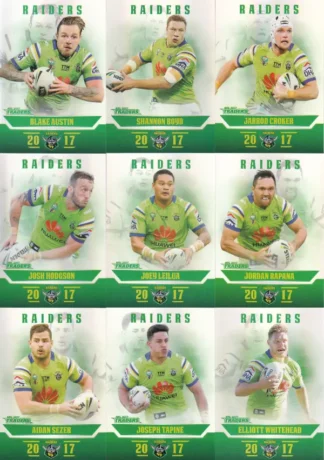 2017 NRL Traders Pearl Special Team Set - Canberra Raiders