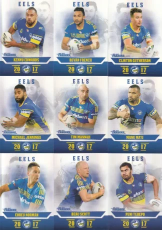 2017 NRL Traders Pearl Special Team Set - Parramatta Eels