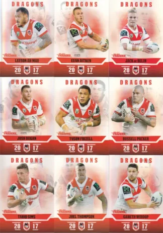 2017 NRL Traders Pearl Special Team Set - St George Dragons